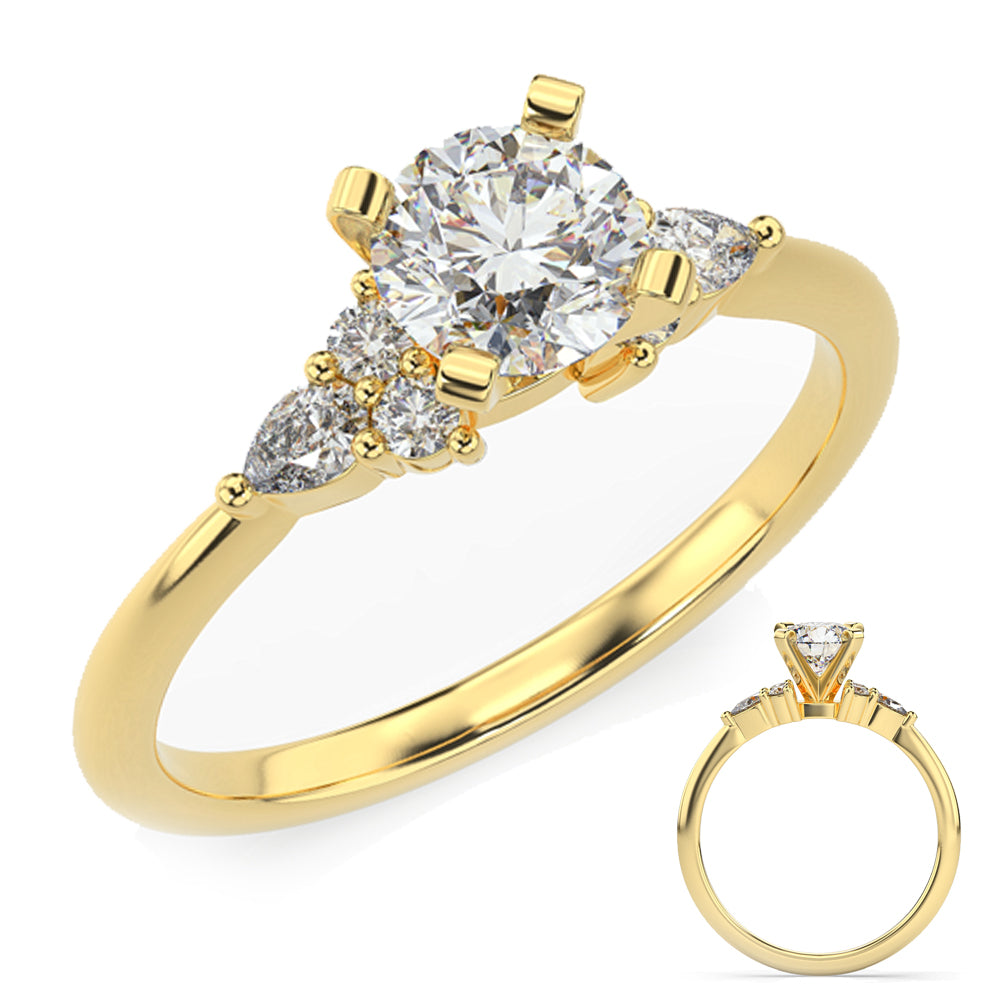 Éloise Floral Diamond Engagement Ring