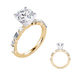 Aurora Baguette Diamond Engagement Ring