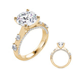 Celestia Diamond Cathedral Engagement Ring