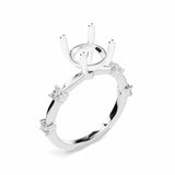 Luna Diamond Cathedral Engagement Ring