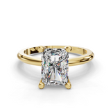 Radiant Halo Engagement Ring