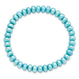 Teal Pearl Stretch Bracelet