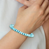 Teal Pearl Stretch Bracelet