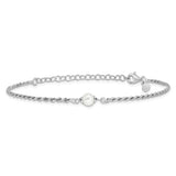 Sterling Silver and Pearl Bracelet