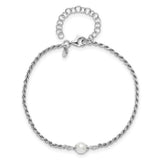 Sterling Silver and Pearl Bracelet