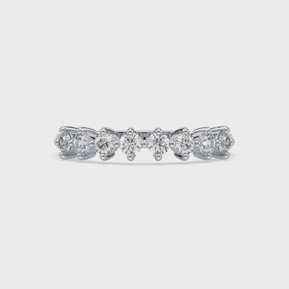 Modern Prong Set Ladies Diamond Wedding Band by Allure