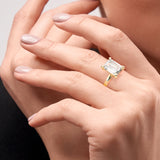 Solitaire Hidden Halo Engagement Ring by Allure