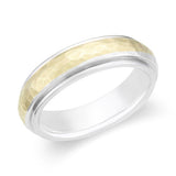 Men's Hammered Wedding Band-119-00412