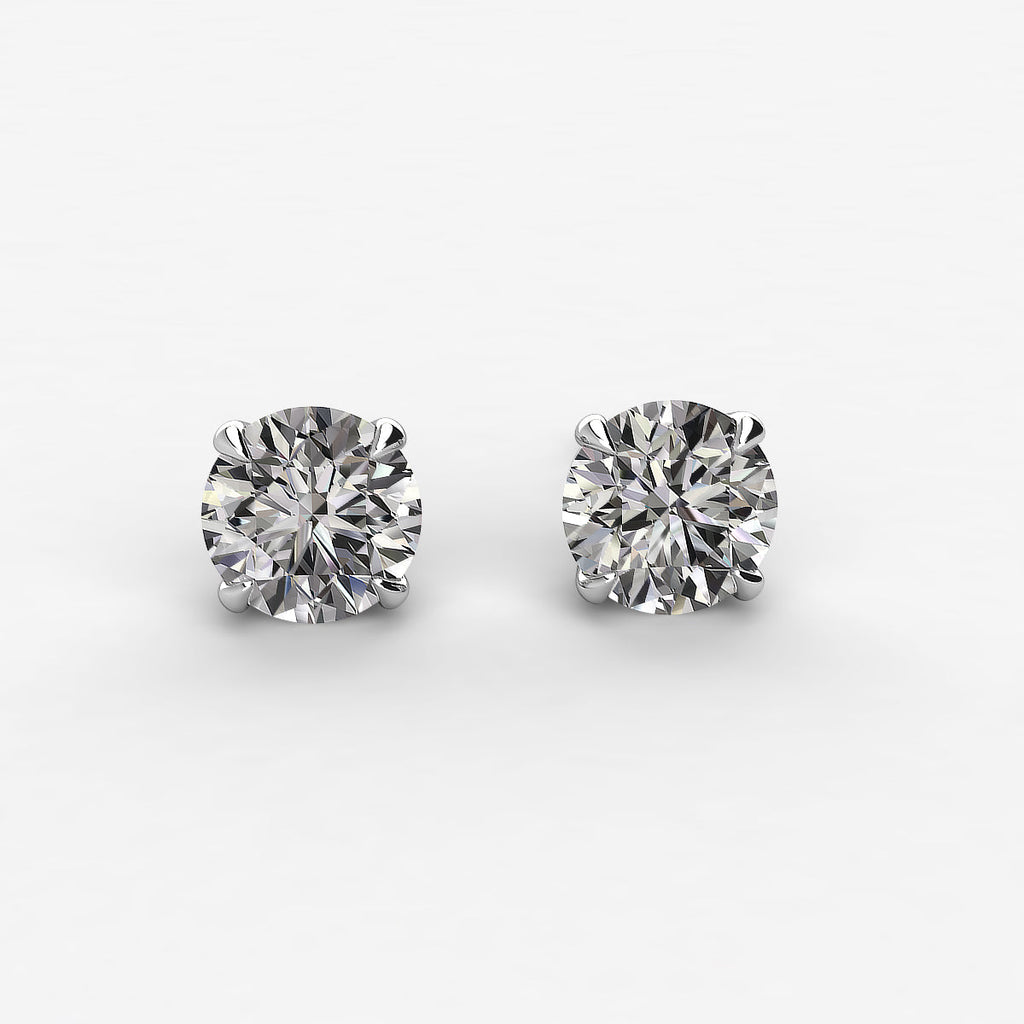 Moissanite Teardrop Stud Earrings