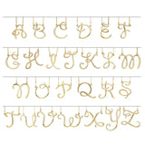 Script Initial Necklace Chart - Luvona