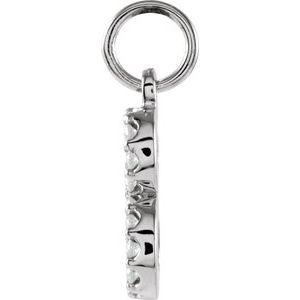 Natural Diamond Numeral Charm - Luvona