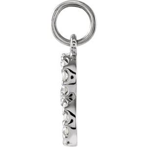 Natural Diamond Numeral Charm - Luvona