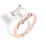 Solitaire Hidden Halo Engagement Ring by Allure