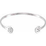 Engravable Cuff Bangle Bracelet - Luvona