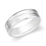 Men's Grooved Satin Finish Wedding Ring-119-00380