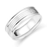 Men's Milgrained Wedding Band-119-02101