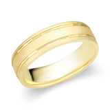 Mens Yellow Gold Wedding Ring-119-01614