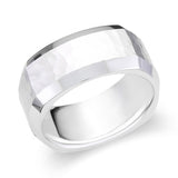 Mens Hammered Finish Wedding Ring-119-01611