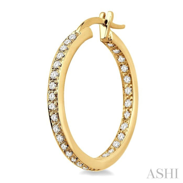 Inside-Out Diamond Hoop Earrings