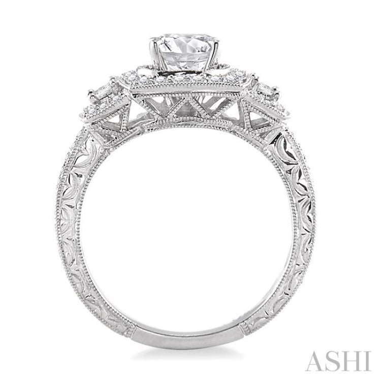 Semi-Mount Diamond Engagement Ring