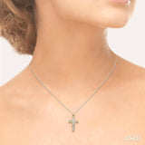 Channel Set Cross Diamond Pendant