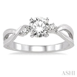 Semi-Mount Diamond Engagement Ring