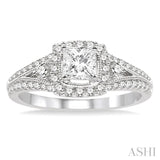 Semi-Mount Diamond Engagement Ring