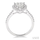 Pear Shape Lovebright Essential Diamond Engagement Ring