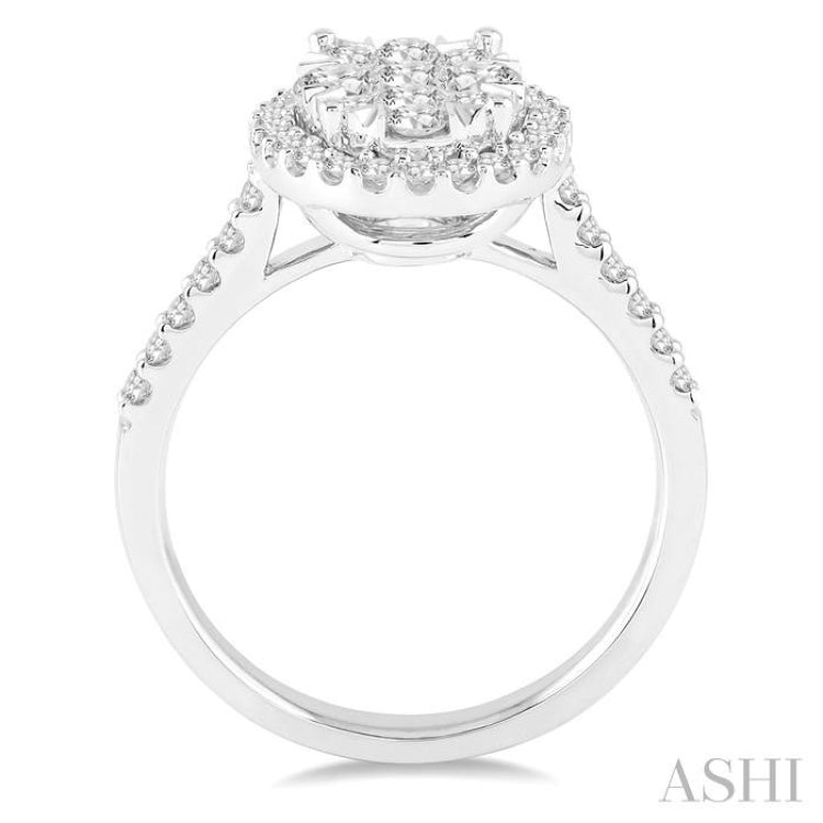 Oval Shape Lovebright Essential Diamond Engagement Ring