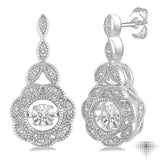 Silver Emotion Diamond Fashion Earrings