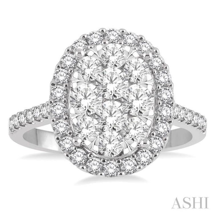 Oval Shape Lovebright Essential Diamond Engagement Ring