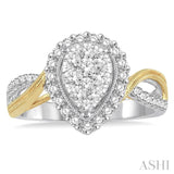 Pear Shape Lovebright Diamond Ring