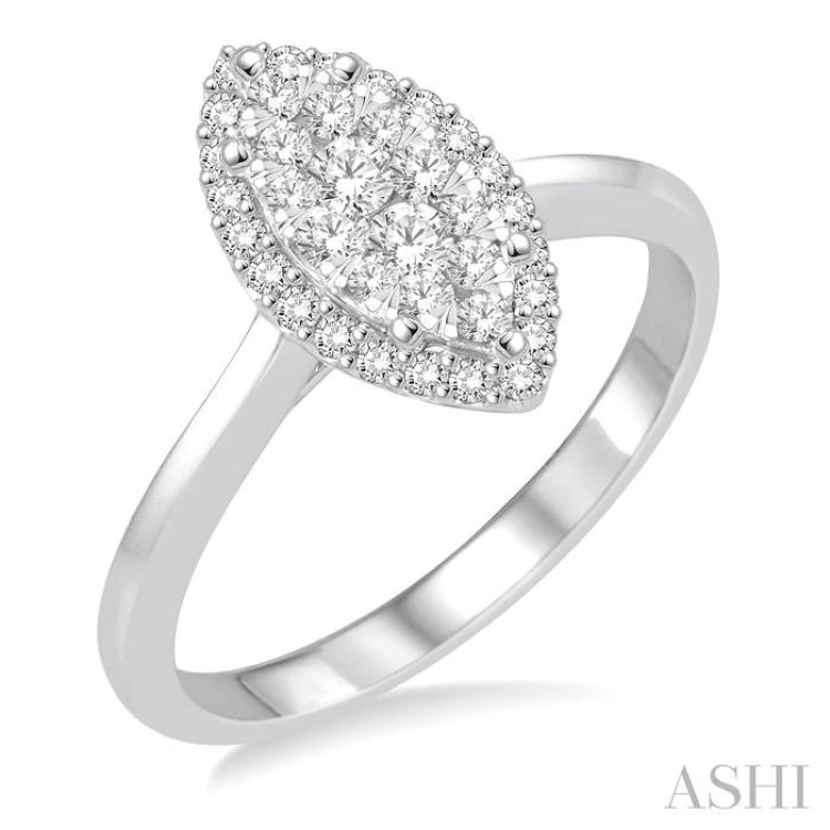 Marquise Shape Lovebright Essential Diamond Engagement Ring