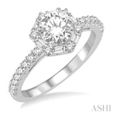 Semi-Mount Diamond Engagement Ring