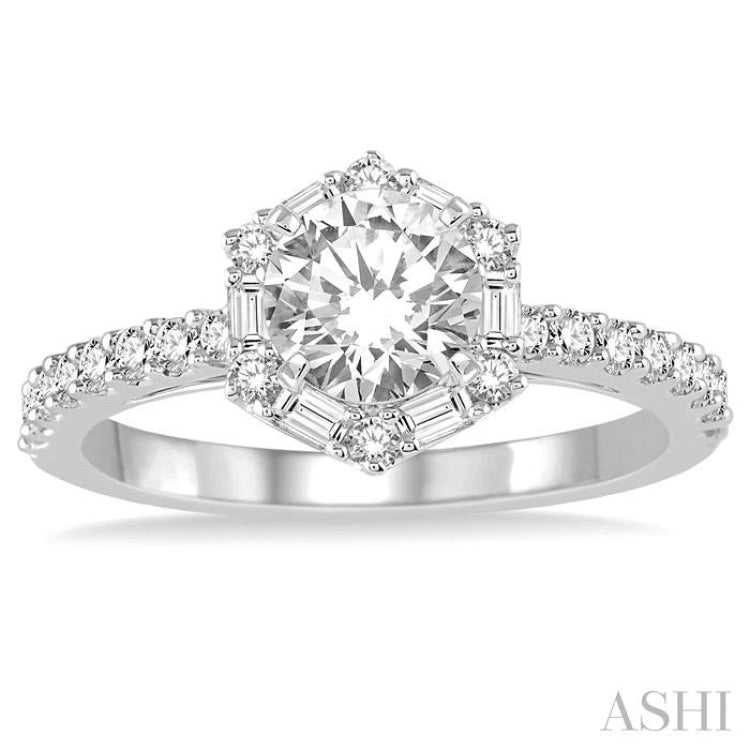 Semi-Mount Diamond Engagement Ring