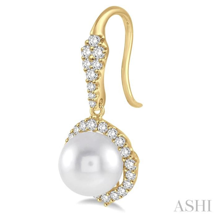 Pearl & Diamond Earrings