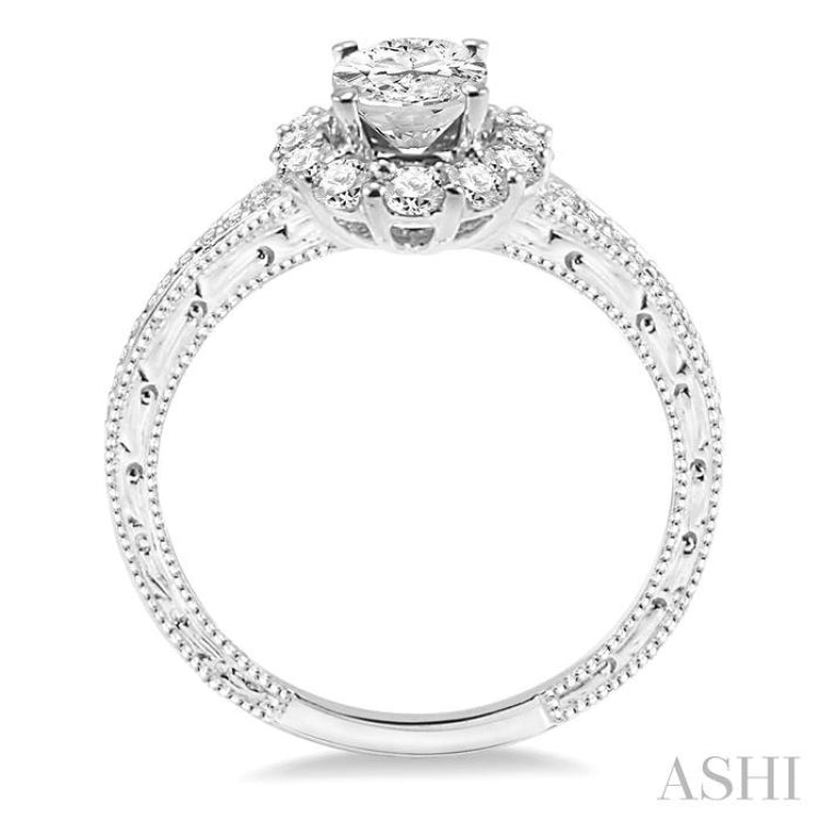 Oval Shape Diamond Engagement Ring