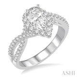 Pear Shape Diamond Engagement Ring