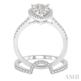 Pear Shape Lovebright Diamond Wedding Set