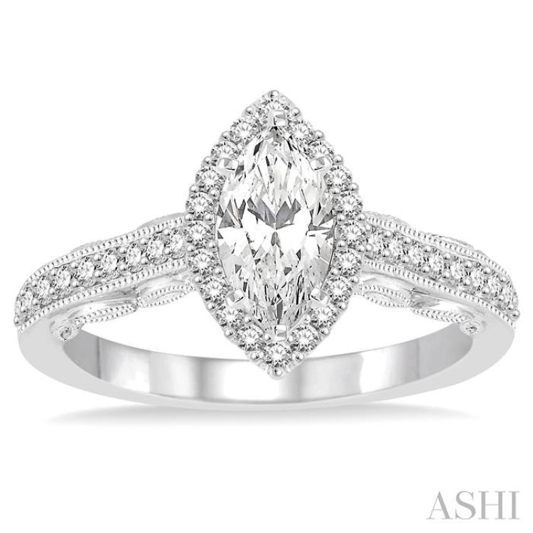 Marquise Shape Diamond Engagement Ring