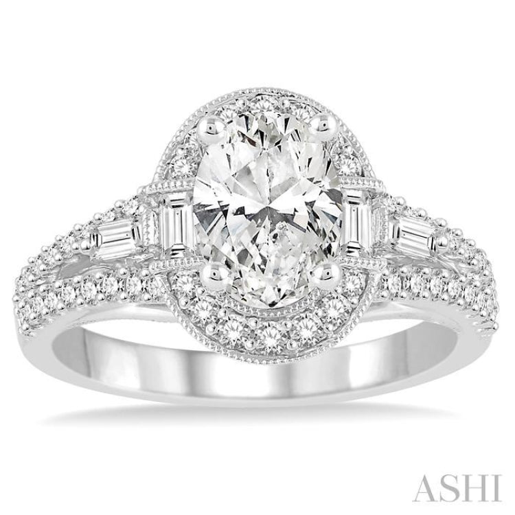 Oval Shape Diamond Engagement Ring