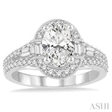 Oval Shape Diamond Engagement Ring