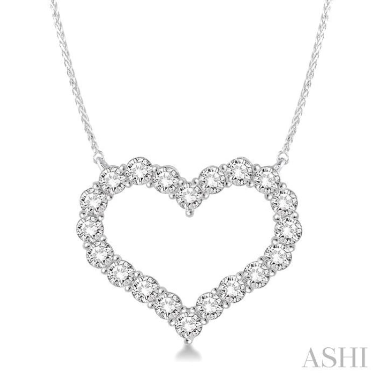 Heart Shape Diamond Necklace