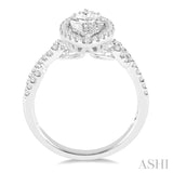 Marquise Shape Semi-Mount Diamond Engagement Ring