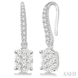 Oval Shape Lovebright Essential Diamond Earrings