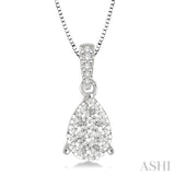 Pear Shape Lovebright Essential Diamond Pendant