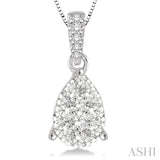 Pear Shape Lovebright Essential Diamond Pendant