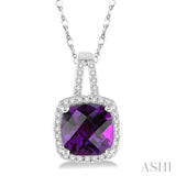 Gemstone & Diamond Pendant