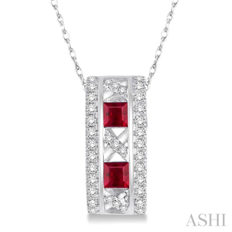 Gemstone & Diamond Pendant