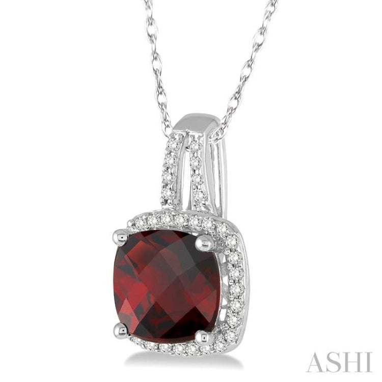 Gemstone & Diamond Pendant